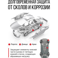 Антигравийное покрытие (серый) KERRY KR-970.1
