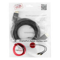Кабель Cablexpert DisplayPort, 3м, 20M/20M, пакет, черный экран CC-DP-10