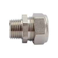 Муфта Lavita труба-нар. резьба, усиленный V/S 15х1/2 HP, НИКЕЛ