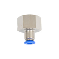 Фитинг цанговый прямой с внутренней резьбой 1/2F для трубки диаметром 6 мм SHPI PCF 06-R04