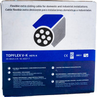 Монтажный гибкий провод Top Cable 1x2.5 голубой TOPFLEX V-K H07V-K 131A002MR100 (100м)