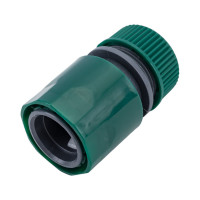 Соединитель пластиковый с автостопом 1/2" FIT IT 77405