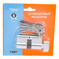 Цилиндровый механизм НОРА-М STD AL ЛВ-60 30-30 хром 16554