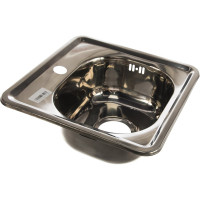 Мойка SINKLIGHT нержавеющая сталь, врезная, квадрат 380х380 0.6/160 выпуск 3 1/2 глянец 72010