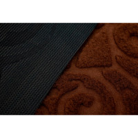 Придверный коврик Рыжий кот с подложкой из ПВХ, полиэстер 008454