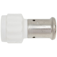 Муфта HENCO ВР, ПВДФ пресс, белая, 20x1/2" 18PKW-2004