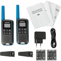 Комплект из двух радиостанций Decross DC63 Blue Twin EU с ЗУ DC6314104302000