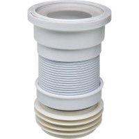 Труба для унитаза VIRPLAST гофрированная, армированная, D110 мм, L190-330 мм 70984968