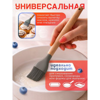 Кисточка силиконовая серая PERFECTO LINEA EcoVillage 21-273814 ЦД-0902361852
