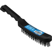 Щетка по металлу vertextools с пластиковой ручкой, 4-ряд 1212-03