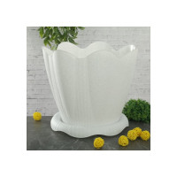 Горшок с поддоном Martika Эдельвейс 5.3 л, диам. 24 см, мрамор С193М