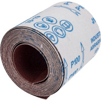 Шлифшкурка Бобина № 12Н 0.1x5 м, P100, 14А, на тканевой основе, водостойкая CNIC 54024