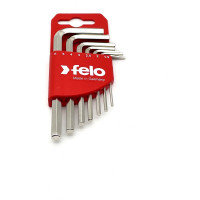 Набор Г-образных шестигранных ключей Felo короткие, 7шт, HEX 1,5-6,0мм 34500711