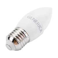 Светодиодная лампа GENERICA C35 свеча 8Вт 230В 4000К E27 LL-C35-08-230-40-E27-G