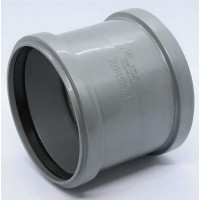 Муфта Flextron двухраструбная D 110 мм, для внутренней канализации 141129