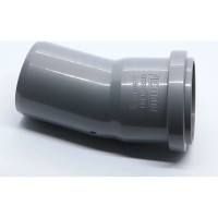 Отвод Flextron D 50 мм 15 градусов, для внутренней канализации 148046