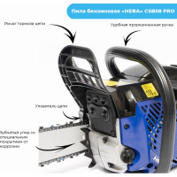 Бензиновая пила НЕВА Мототехника CSB58 PRO 4650002230750
