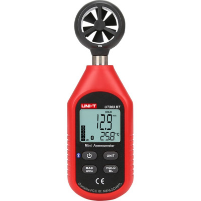 Цифровой анемометр-термометр с крыльчаткой UNI-T UT363BT 00-00011273