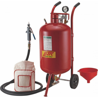 JTC Пескоструйный аппарат, шланг 1/2,макс. давл. 250PSI, объем 38л. JTC-5324