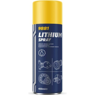 Литиевая смазка MANNOL LITHIUM SPRAY 9881