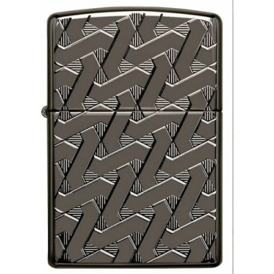 ZIPPO Зажигалка Armor с покрытием High Polish Black Ice латунь/сталь чёрная 38x13x57 мм 49173