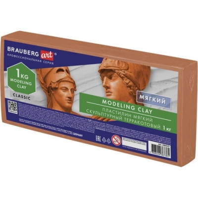 Скульптурный пластилин BRAUBERG ART CLASSIC 106523