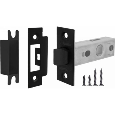 Fuaro Защелка врезная PLASTIC P12-45-25 BL черный 42357