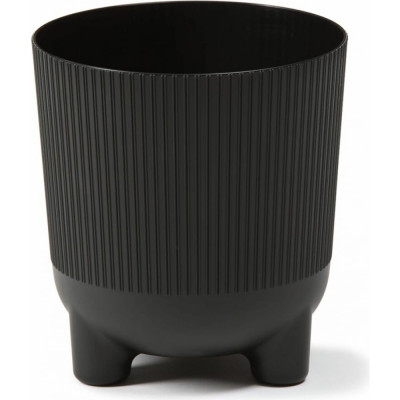 LAMELA Sp.z o.225 Кашпо на ножках ARIA eco recycled jumper d14 h15см черный 066199