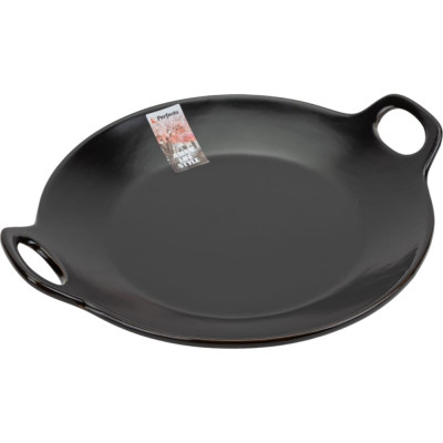 PERFECTO LINEA Блюдо керамическое круглое Asian 24х20,3х4,5 см черный 17-102401