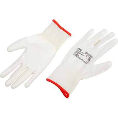 S. GLOVES Перчатки нейлоновые с полиур.покр.KREZ белые 06 размер 31613-06