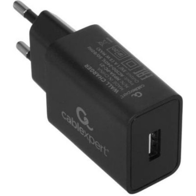 Cablexpert Адаптер питания 100/220V - 5V USB 1 порт 1A черный MP3A-PC-21