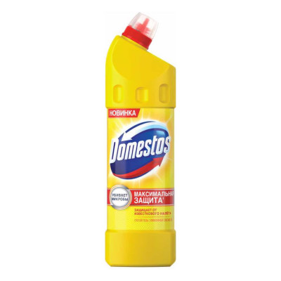 DOMESTOS Чистящее средство 1л Лимонная свежесть, с отбеливающим эффектом 601746