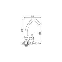 LEDEME Смеситель моно L4108 65755