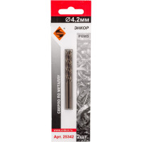 Сверло по металлу (4.2 мм; 2 шт; блистер) Р6М5 Энкор 25342