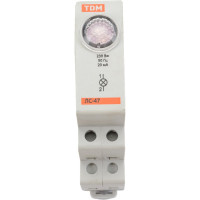 Сигнальная лампа красная TDM ELECTRIC ЛС-47 LED AC/DC SQ0214-0008