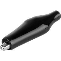 Зажим для проводов (крокодил) ЗКИ 3А TDM ELECTRIC 40мм в изоляции черный упаковка 10 штук SQ0541-0002