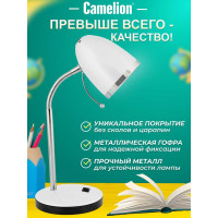 Настольный светильник, белый 230V 40W E27 Camelion KD-308 C01 11476