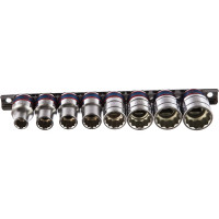 Набор торцевых головок (1/2", двенадцатигранные, 10-22 мм, 8 предметов) KING TONY 4010MR