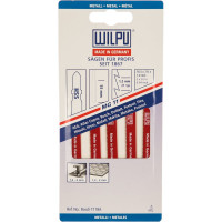 Пилка по металлу MG 11 (5 шт; 76.5х7.8х1 мм; 55 мм; 21 TPI; HSS) WILPU 0255000005