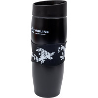 Термокружка Airline 380 мл, черная IT-01