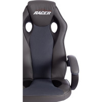Кресло TetChair RACER GT new кожзам/ткань, металлик/серый, 36/12 13251