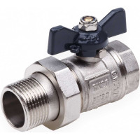 Шаровой кран AQUALINK со сгоном вн-нар 1/2 U B бабочка 01167