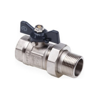 Шаровой кран AQUALINK со сгоном вн-нар 1/2 U B бабочка 01167