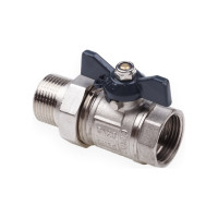 Шаровой кран AQUALINK со сгоном вн-нар 1/2 U B бабочка 01167