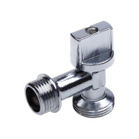 Шаровой кран AQUALINK угловой, для сантехнических приборов 1/2 нар-3/4 нар 1331