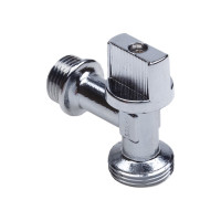 Шаровой кран AQUALINK угловой, для сантехнических приборов 1/2 нар-3/4 нар 1331