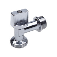Шаровой кран AQUALINK угловой, для сантехнических приборов 1/2 нар-3/4 нар 1331