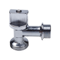 Шаровой кран AQUALINK угловой, для сантехнических приборов 1/2 нар-3/4 нар 1331
