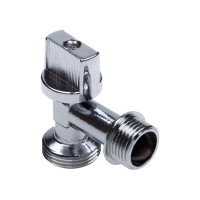 Шаровой кран AQUALINK угловой, для сантехнических приборов 1/2 нар-3/4 нар 1331