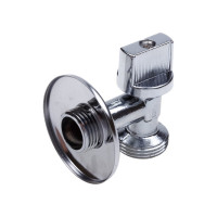 Шаровой кран AQUALINK угловой, для сантехнических приборов 1/2 нар-3/4 нар 1331